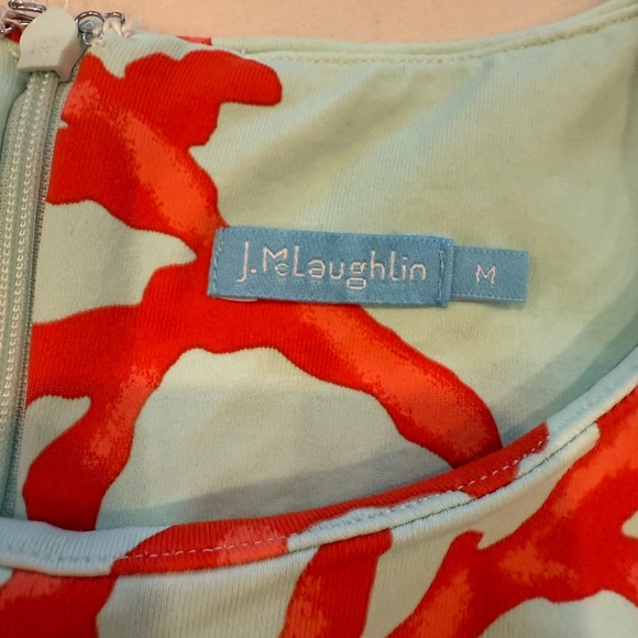 J. McLaughlin Red and Light Blue Dress - Picture 6 of 6